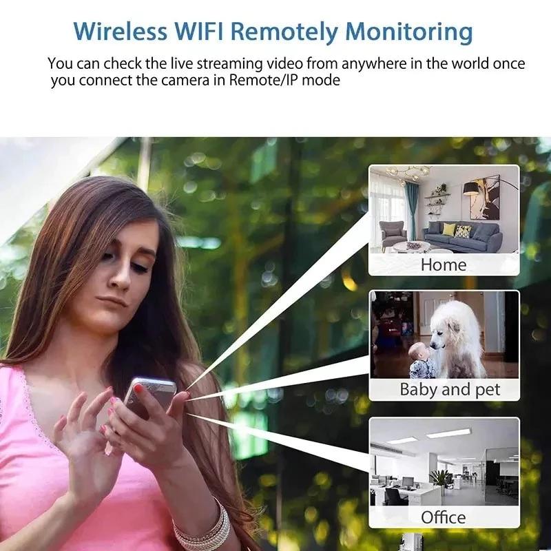 Wireless Wifi Surveillance Camera 1080P HD Home Night Vision Hidden Spy Camera IP